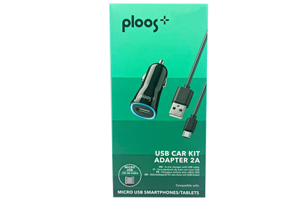 pl зарядно 12v за кола microusb 2a черно