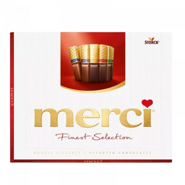 шоколадови бонбони "мерси" червени 250гр