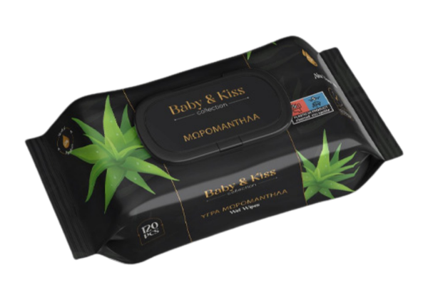 мокри кърпи baby kiss алое вера 120бр/пак 