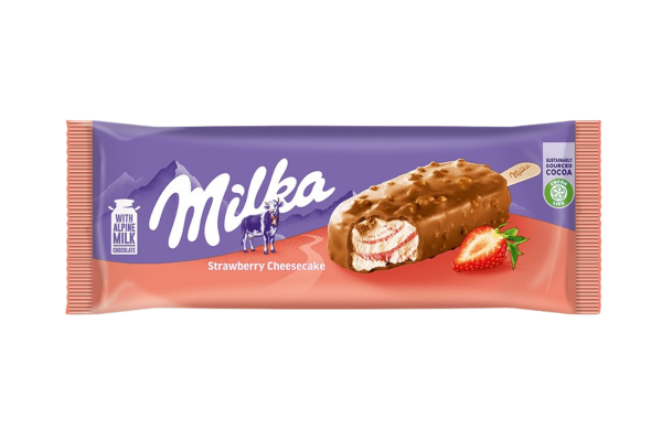 milka ягодов чийзкейк 425мл