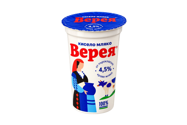 Кисело Мляко Българско Верея 4.5% - 400гр.