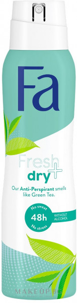 Дезодорант FA Fresh&Dry Зелен Чай - 150 мл.