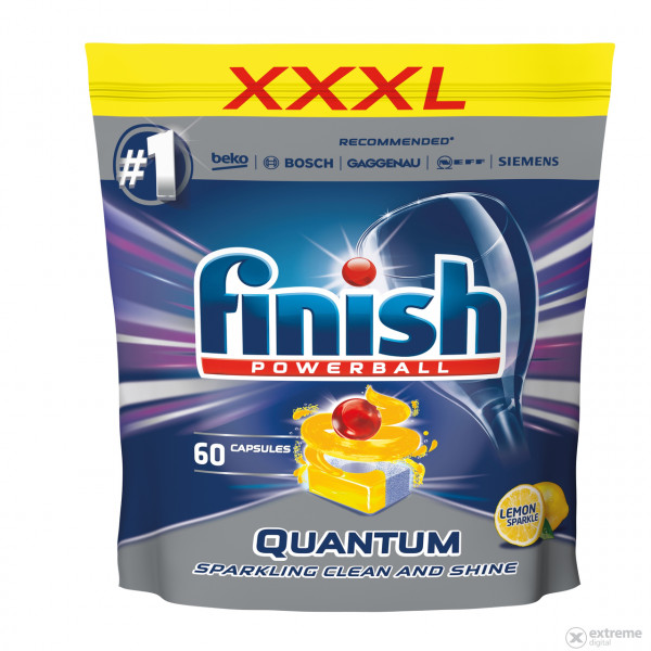 Таблетки Finish Quantom Max Лимон - 60бр.