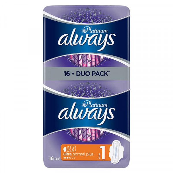 Дамски Превръзки Aways Platinum Ultra Normal - 16 Бр.