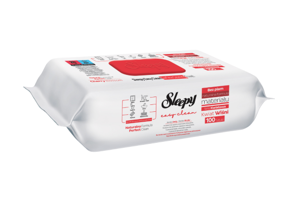 мокри кърпички за почистване sleepy 100бр червени вишни