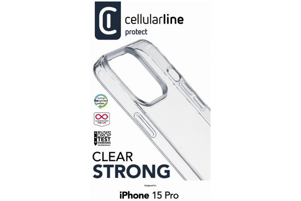 clear strong прозрачен твърд калъф за iphone 15 pro