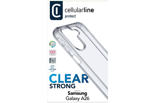 clear strong прозрачен твърд калъф за samsung galaxy a26