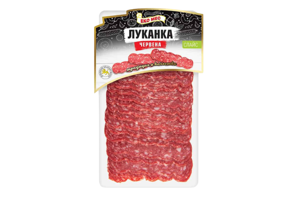 луканка червена еко мес слайс 100гр.