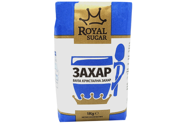 бяла кристална захар royal sugar 1кг.