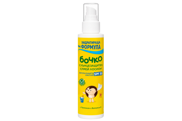 бочко 125мл.spf30 спрей лосион слънцезащитен
