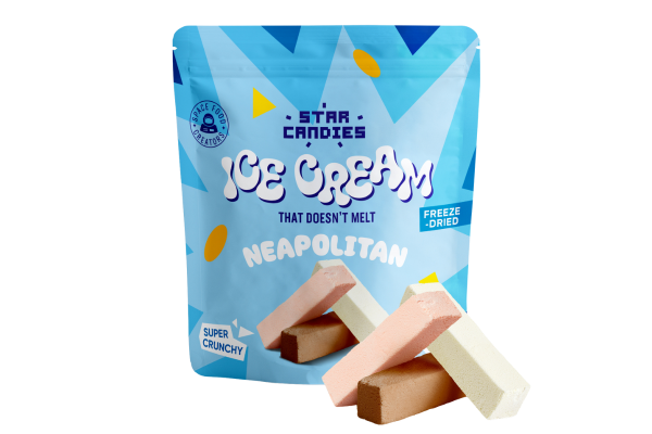 сух сладолед неаполитано star candies