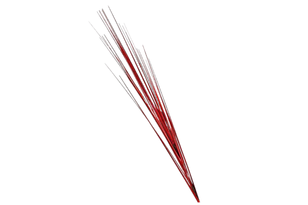 деко клонка, цвят металик червен 80см