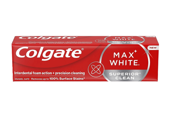 паста за зъби colgate max white superior clean 75мл