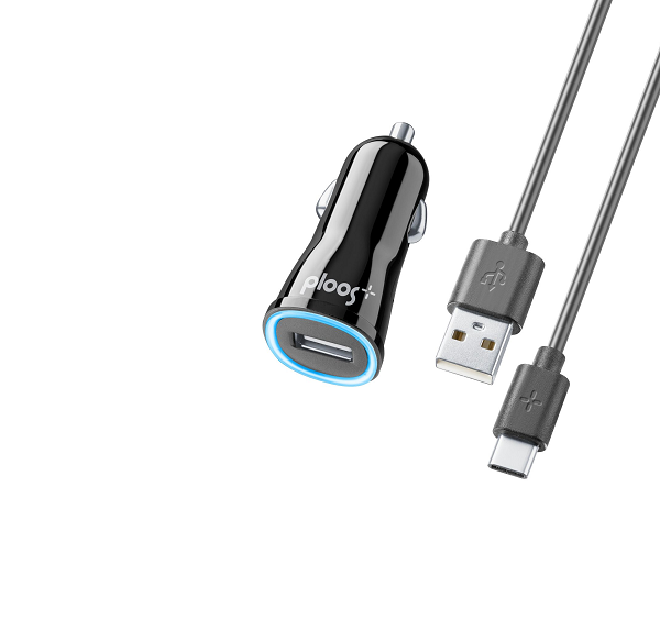pl зарядно за кола 12v pd usb-c 20w черно
