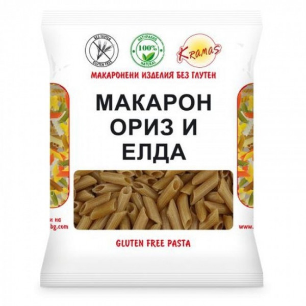 Макарони Оризови Без Глутенови с Елда Крама - 250 гр.