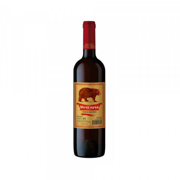 Червено Вино Меча Кръв Карнобат - 750мл.