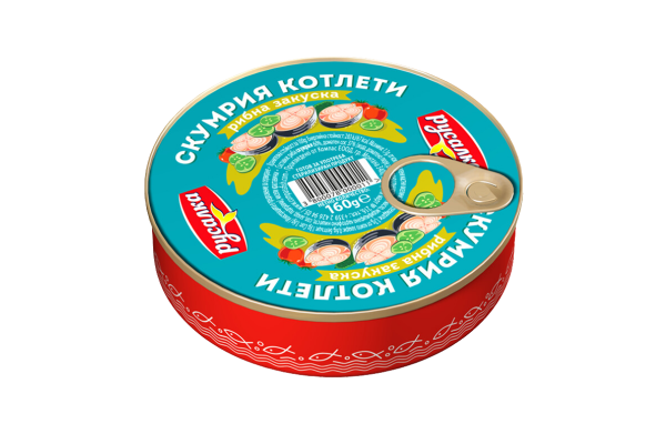 консерва скумрия русалка  рибна закуска 160 гр