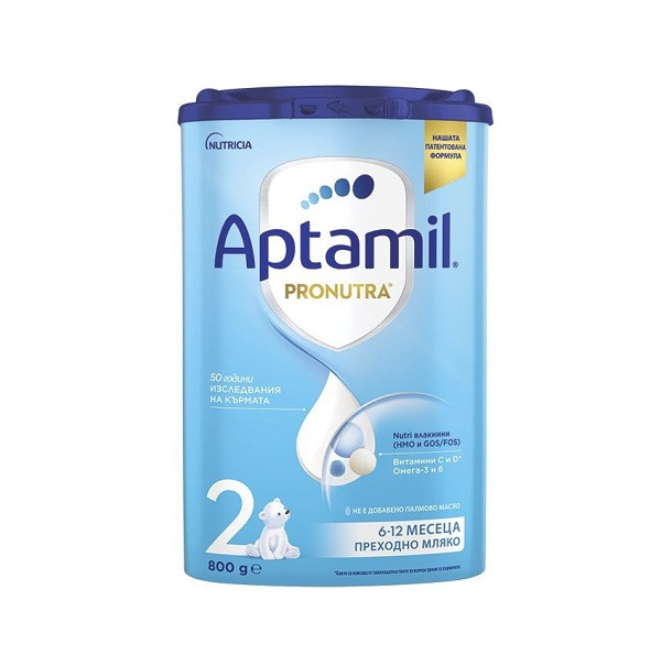 Адаптирано Мляко Аптамил 2 Пронутра - 800 гр.