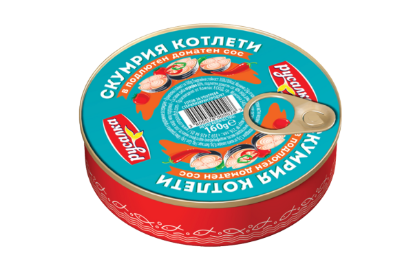 консерва скумрия русалка в подлютен сос 160 гр