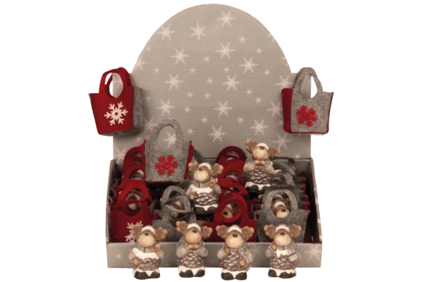 коледни еленчета в чанта 6см