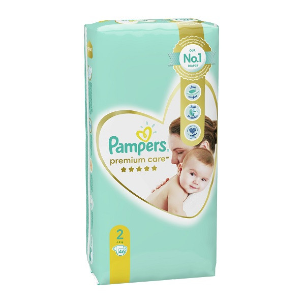 Бебешки пелени Pampers Premium Care 2 - 46 бр.