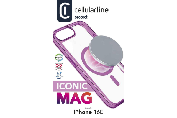 iconic mag калъф за iphone 16e розов