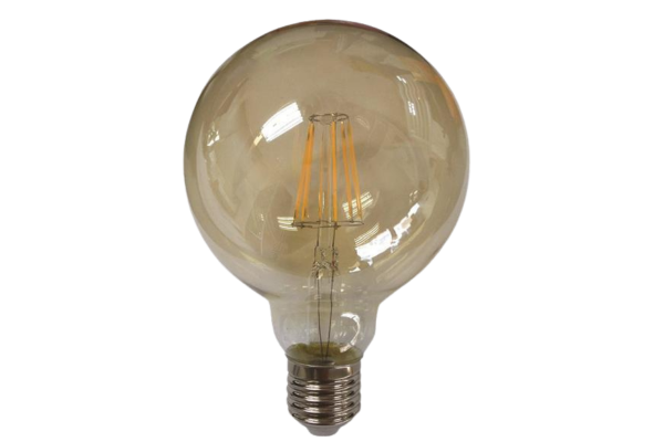 eurolamp led крушка глобус g96 filament dimmable 8w e27 2400
