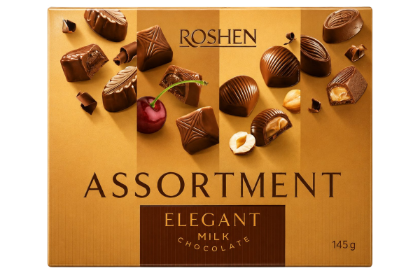 шок.бонбони assortment млечен шоколад roshen 148гр