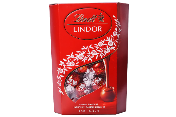 шок. бонбони линд корнет млечен 337гр