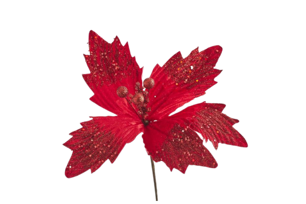 коледна звезда, червена 30см