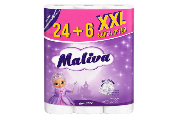 Тоалетна Хартия Малива Романс - 46+6бр