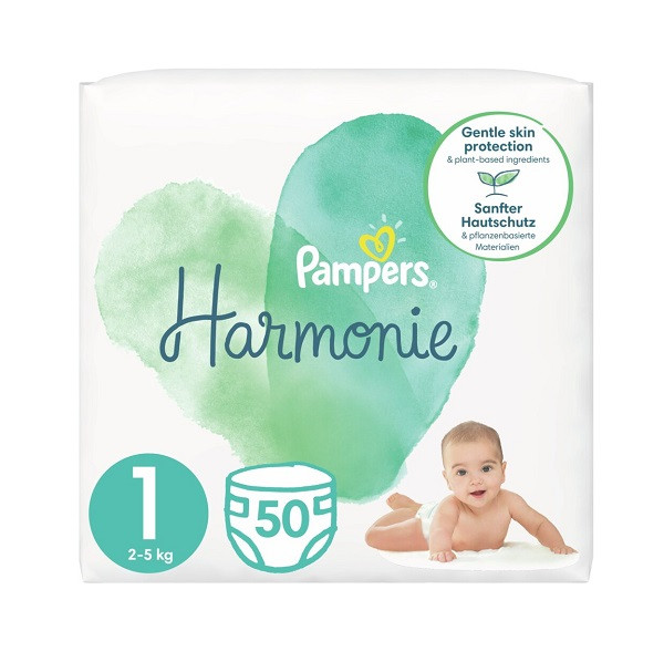 Пелени Pampers Harmonie 1 - 50 бр.