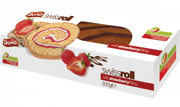 Шоколадово Руло Дома Ягода Декорация - 300гр.