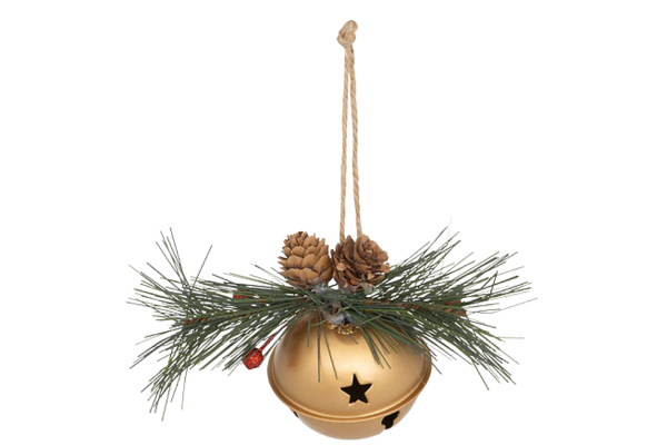 декоративно коледно звънче 6,5см