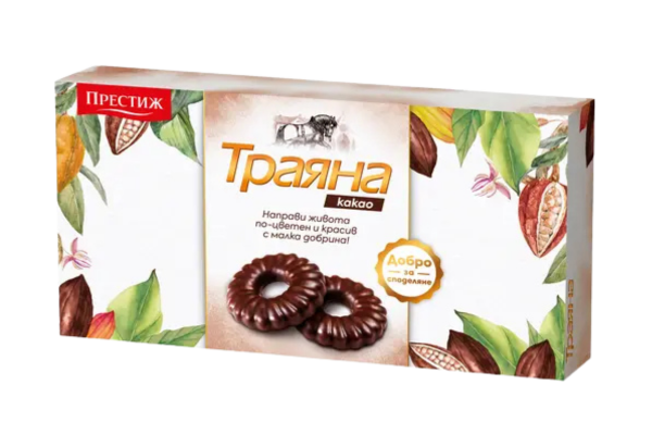 бисквити тунквани траяна какао 160гр